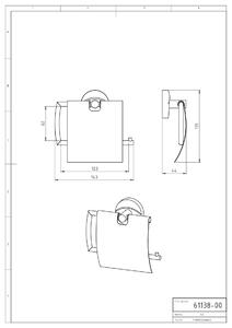 Novaservis - Záves toaletného papiera s krytom Metalia 11 chróm, 0138,0