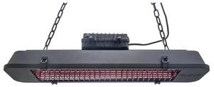 Závesný terasový infražiarič, 2500 W, čierny