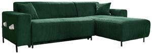 ROHOVÁ SEDAČKA, textil, tmavozelená MID.YOU - Sedačky, Online Only