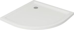Cersanit TAKO sprchová vanička 80x80x4 cm, štvrťkruhová, biela, S204-001