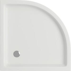 Cersanit TAKO sprchová vanička 80x80x4 cm, štvrťkruhová, biela, S204-001