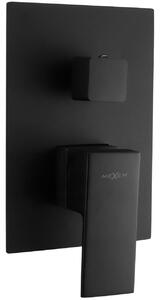 Mexen Uno - Podmietková vaňová-sprchová batéria, čierna, 71435-70