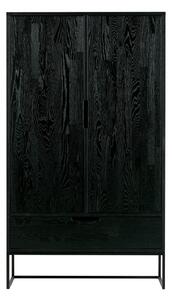 Čierna skrinka z jaseňového dreva 85x149 cm Silas – WOOOD