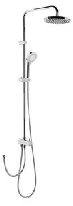 Sapho, Sprchový stĺp pre nástennú batériu, pevná a ručná sprcha, guľatý, chróm, 1202-13