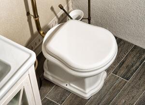 Kerasan RETRO WC sedátko, biela/bronz