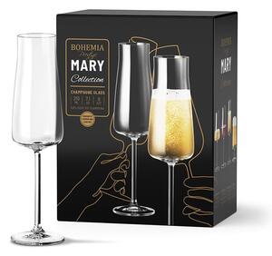 BOHEMIA PRESTIGE MARY POHÁR NA ŠAMPANSKÉ 210ML SADA 6KS
