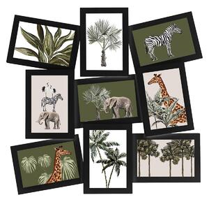 Nástenný fotorámik Cali Black 49,5x46,5 cm