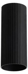 Minimalistické bodové svietidlo Lucas Ribbed Tube 20 čierna