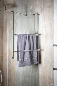 Sapho, Závesný držiak uterákov na sprchovú zástenu 600x730x125mm, chróm, 1301-09