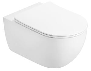 Mexen Carmen 2.0 WC misa Rimless Tornado s pomaly zatvárajúcim sa tenkým sedadlom, duroplast, biely lesk - 3088L4000T