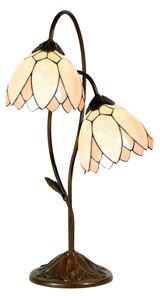 Stolná Tiffany lampa Flowers - Ø 33*61 cm - Clayre & Eef
