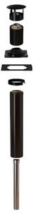 Narvi Outdoor Sauna Chimney 15 Black – vonkajší komínový set Ø255 mm
