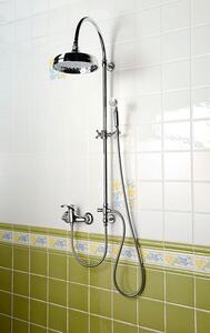 Sapho VANITY sprchový stĺp na napojenie na batériu, hlavová, ručná sprcha, teleskopický, chróm
