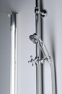 Reitano Rubinetteria, VANITY Sprchový stĺp s pripojením vody na batériu, retro, chróm, SET061