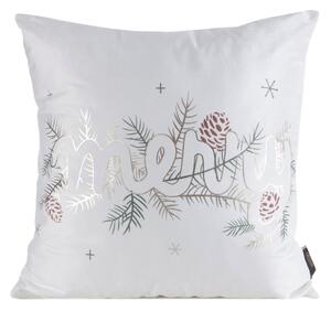 VIANOČNÁ DEKORAČNÁ OBLIEČKA NA VANKÚŠ MERRY1 45X45 CM VZOROVANÁ