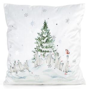 VIANOČNÁ DEKORAČNÁ OBLIEČKA NA VANKÚŠ POLAR2 45X45 CM VZOROVANÁ