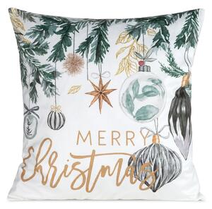 VIANOČNÁ DEKORAČNÁ OBLIEČKA NA VANKÚŠ SILENT NIGHT1 45X45 CM VZOROVANÁ