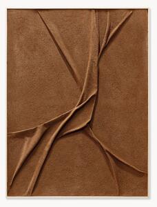 Ručne maľovaná nástenná dekorácia na plátne Leather