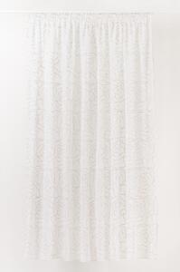 Bielo-sivá záclona 140x245 cm Amanda – Mendola Fabrics