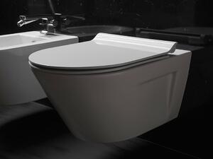 GSI NORM/PURA WC sedátko, SLIM, Soft Close, biela/chróm