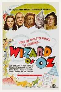 Umelecká tlač The Wonderful Wizard of Oz, Ft. Judy Gardland (Vintage Cinema / Retro Movie Theatre Poster / Iconic Film Advert), (26.7 x 40 cm)