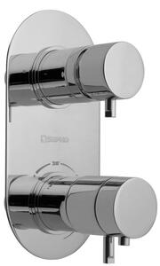 Sapho, RHAPSODY podomietková sprchová termostatická batéria, 2 výstupy, chrómová, 5585T