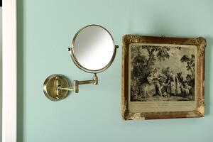 Sapho, Závesné kozmetické zrkadielko, priemer 150 mm, bronz, XP012