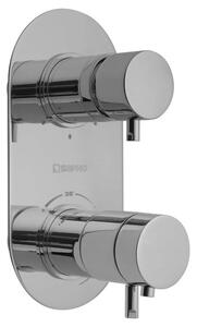 Sapho, RHAPSODY podomietková sprchová termostatická batéria, 3 výstupy, chrómová, 5592T