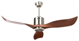 Stropný ventilátor hnedý syntetický materiál diaľkové ovládanie moderný škandinávsky štýl obývacia izba
