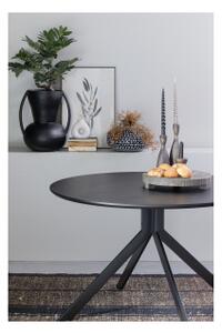 Čierny okrúhly jedálenský stôl BRUNO