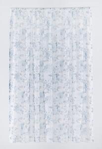 Bielo-modrá záclona 300x260 cm Elsa - Mendola Fabrics