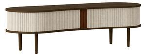 Hnedo-béžový TV stolík v dekore duba 140x40 cm Audacious – UMAGE