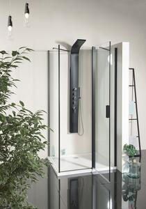 Polysan, ZOOM LINE BLACK sprchové dvere 1000mm, číre sklo, ZL1310B