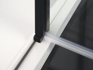 Polysan ZOOM LINE BLACK štvorcová sprchová zástena 900x900mm, číre sklo