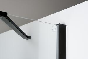 Polysan ZOOM LINE BLACK štvorcová sprchová zástena 900x900mm, číre sklo