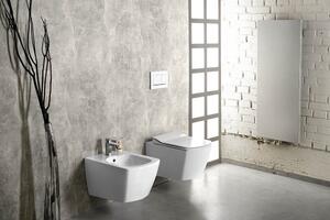 CREAVIT GLANC závesná WC misa, Rimless, 37x51,5 cm, biela
