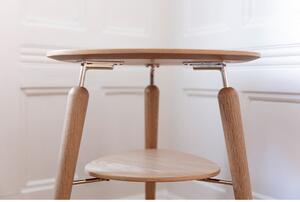 Okrúhly konferenčný stolík z dubového dreva v prírodnej farbe ø 46 cm My Spot – UMAGE