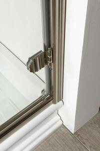 Gelco, ANTIQUE sprchové dvere 800mm, číre sklo, pravé, bronz, GQ1380RC