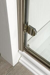 Gelco ANTIQUE sprchové dvere otočné, 800mm, ľavé, ČÍRE sklo, bronz, svetlý odtieň