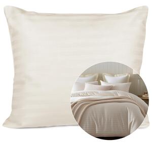 SATÉNOVÁ OBLIEČKA NA VANKÚŠ CIZGILI CREAM 70X80 CM EXCLUSIVE KRÉMOVÁ