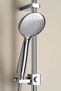 Sapho, BRIT sprchová súprava s poličkou, posuvný držiak, 805mm, chróm, 1202-25