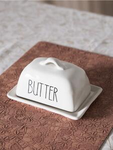 Sinsay - Keramická maslenka s nápisom Butter - biela