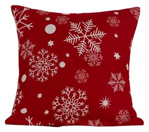 Obliečka na vankúš z mikrovlákna SNOWFALL 45x45 cm, červená