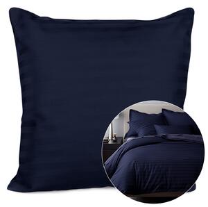 SATÉNOVÁ OBLIEČKA NA VANKÚŠ CIZGILI NAVY BLUE 40X40 CM EXCLUSIVE TMAVOMODRÁ
