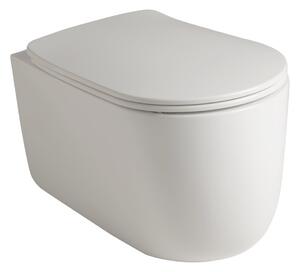 Kerasan, NOLITA závesná WC misa, Rimless, 35x55 cm, biela, 531401