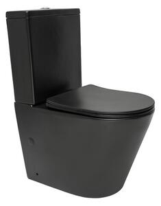 WC kombi komplet SAT Infinitio čierna matná mat vario SATINF031VPSNBKM