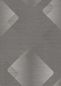 DIMEX | Vliesová tapeta na stenu WPE-902336 | 0,53 x 10,05 m | metalická, šedá, hnedá