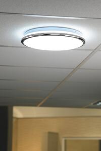 Sapho, SILVER stropné LED svietidlo 10W, 230V, 28x28cm, studená biela, chróm, AU464