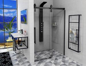 Gelco VOLCANO BLACK sprchové dvere 1400 mm, číre sklo