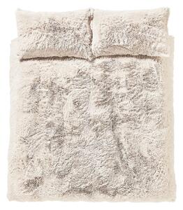 Krémovobiele obliečky na jednolôžko z mikroplyšu 135x200 cm Cuddly - Catherine Lansfield
